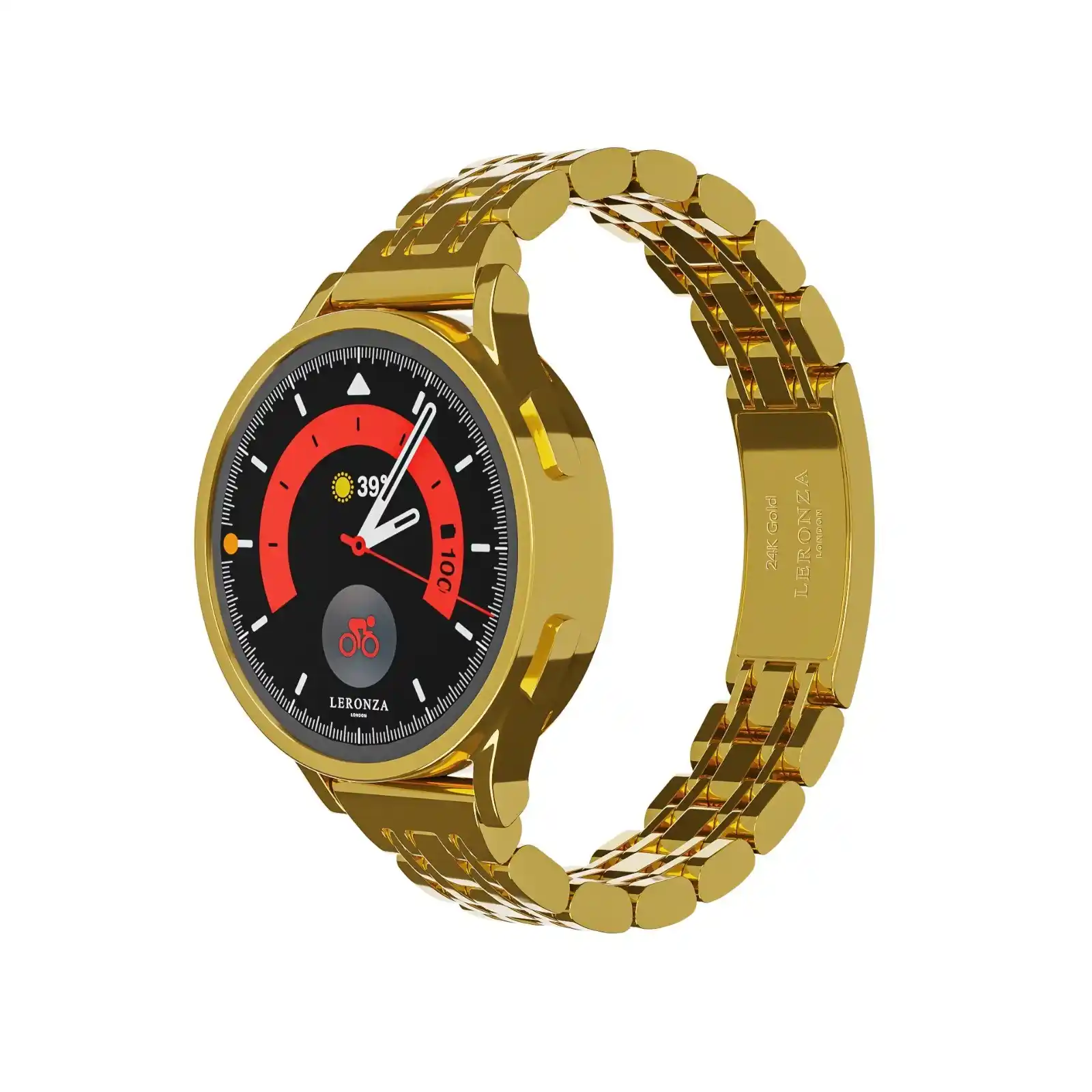 New Luxury 24K Gold Samsung Watch 7 with Elite Strap | Leronza 24K Gold Samsung Watch 7
