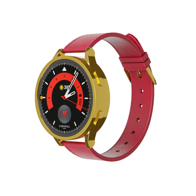 24K Gold Samsung Watch 7 Red