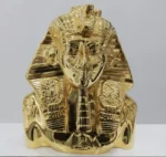 24K gold Tutankhamun bust, Egyptian ornament by Leronza