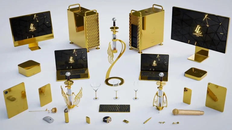 Selection of GoldPrivé personalised luxury products and gift boxes