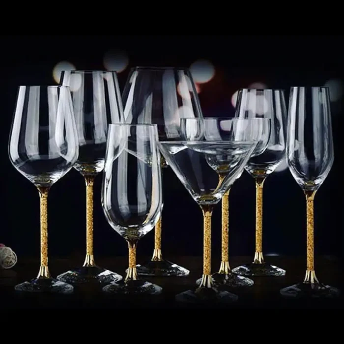 24K Crystal Champagne Flutes