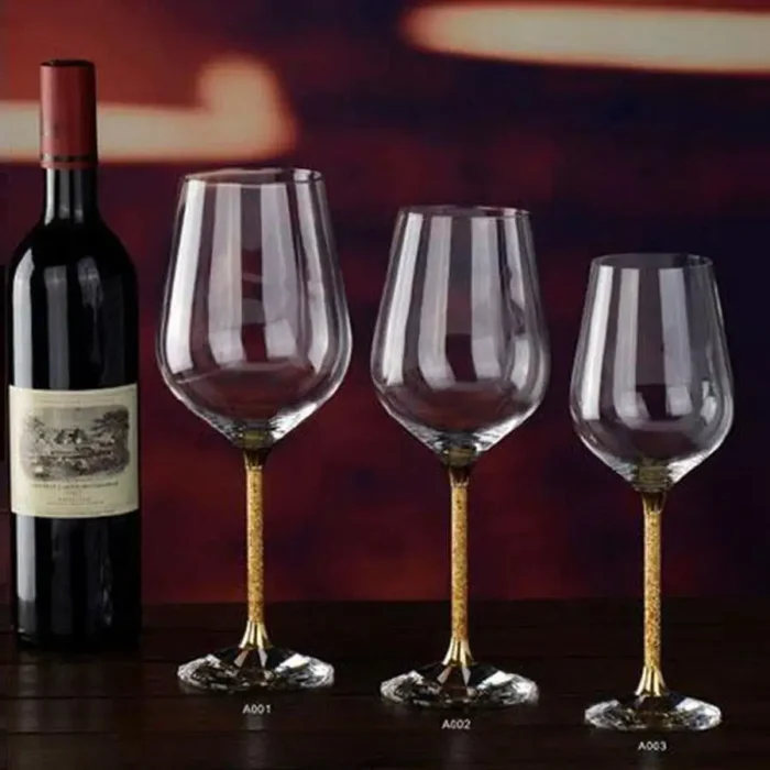 24K Gold Crystal Wine Glass