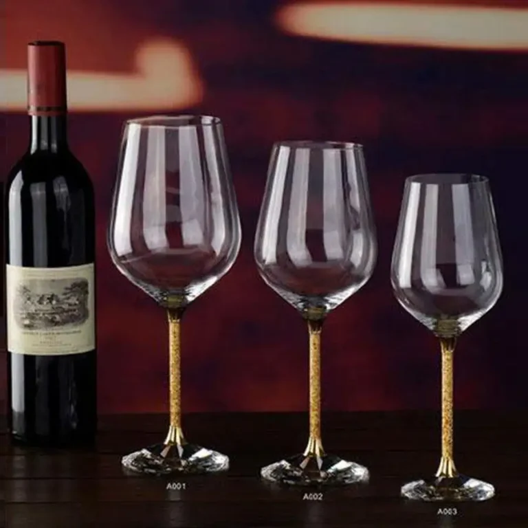 24K Gold Crystal Wine Glass
