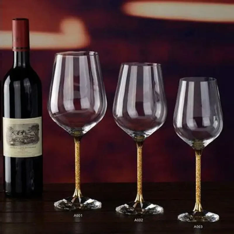 24K Gold Crystal Wine Glass