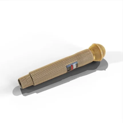 24K Gold Shure Wireless Microphone