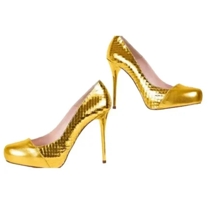 24K Gold Stiletto Shoes