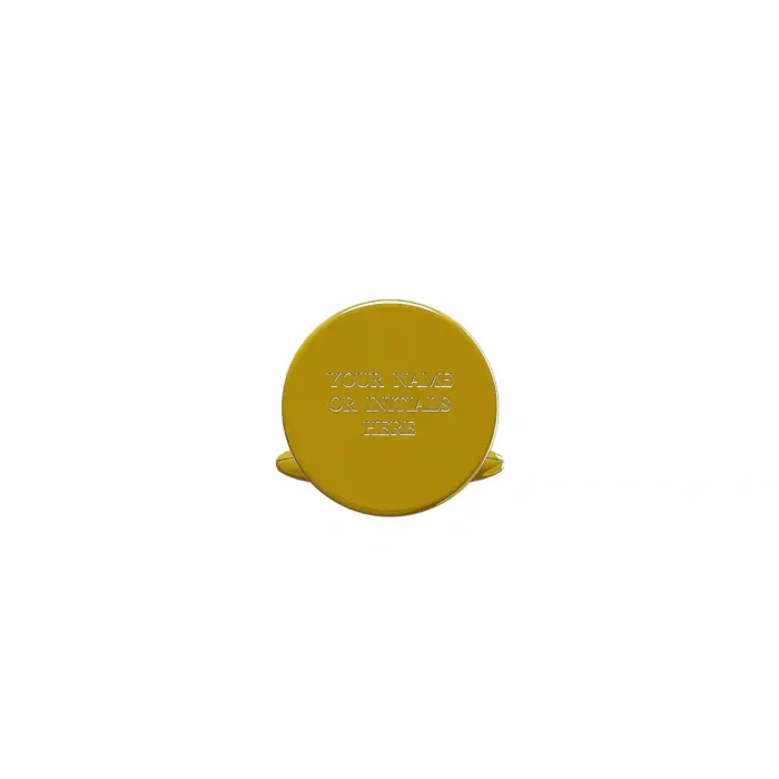 24K Gold Round Cufflinks