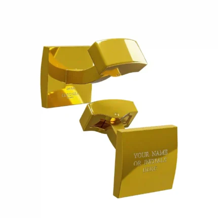 24K Gold Square Cufflinks