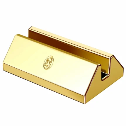 24K Gold Desk Card Holder