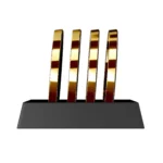 24K Gold Drink Coasters Set