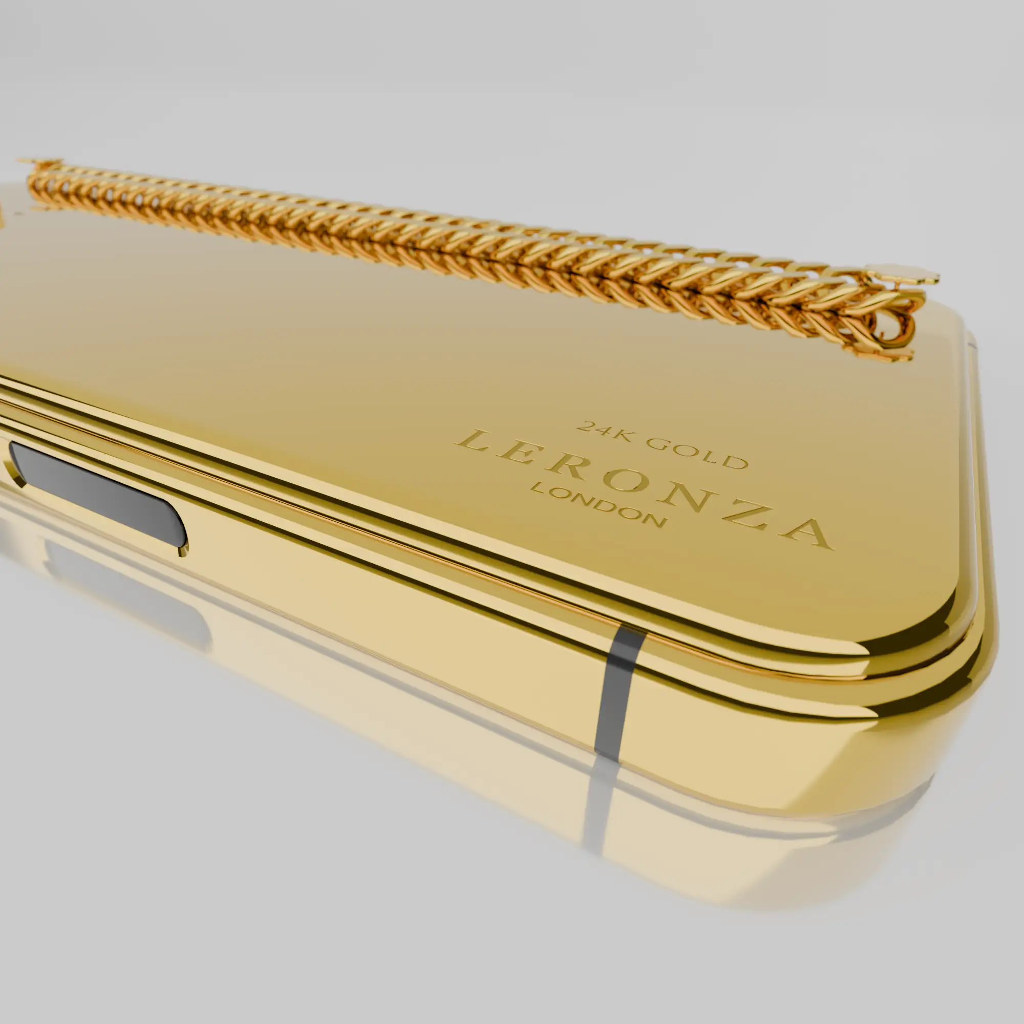 24K Gold iPhone 16 Cuban Chain Bracelet