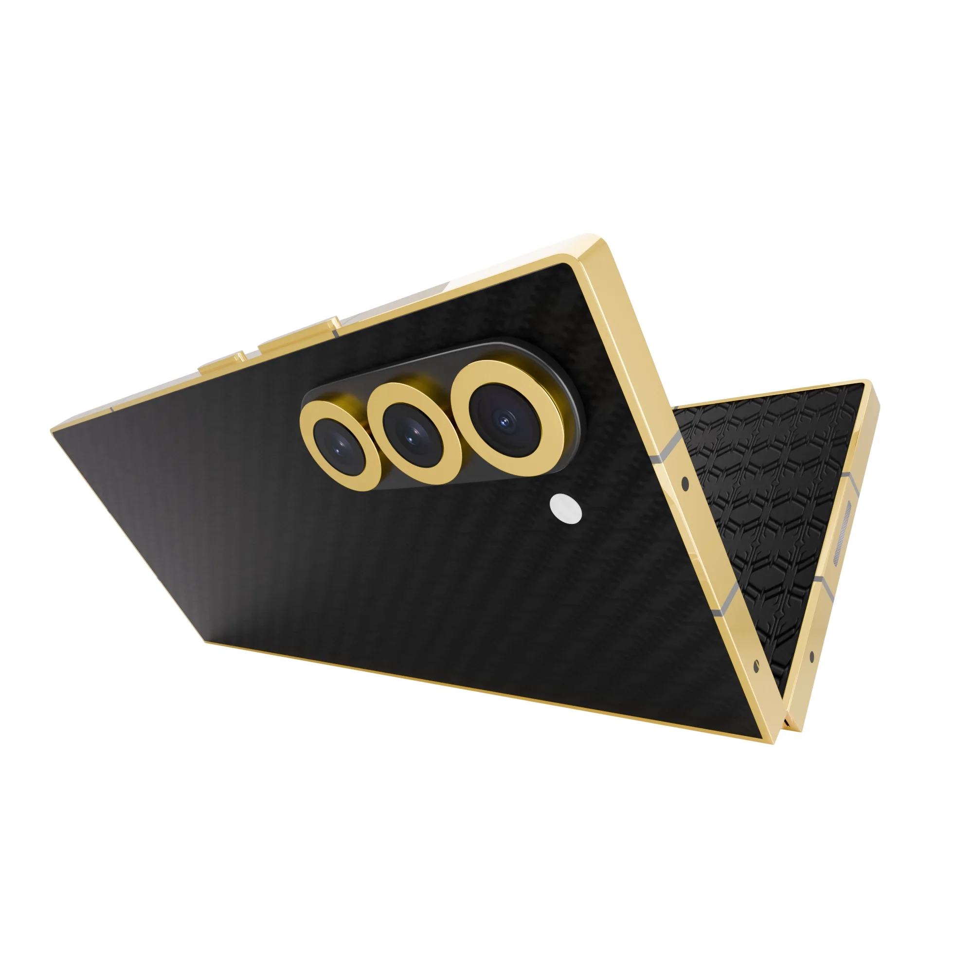 Gold Samsung Galaxy Z Fold6 Black