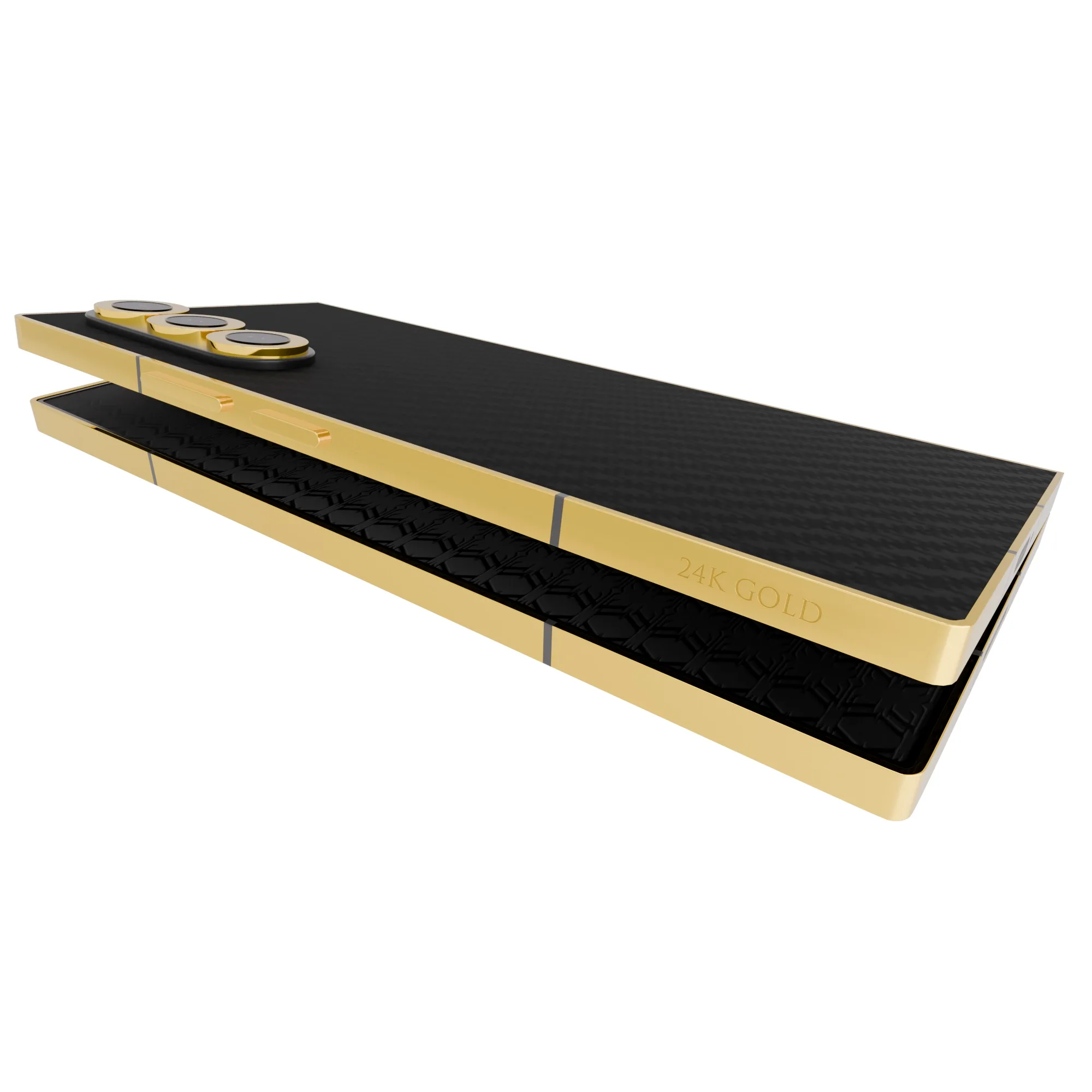 Gold Samsung Galaxy Z Fold6 Black