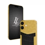 24K Gold iPhone 16 Plus Leather