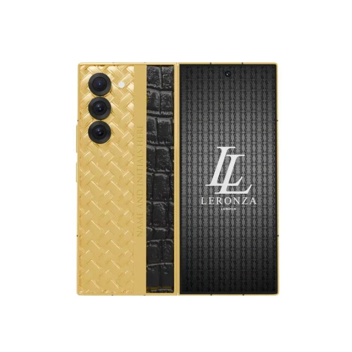 Gold Samsung Galaxy Fold6 Leather