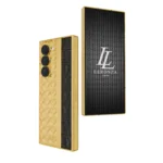 Gold Samsung Galaxy Fold6 Leather