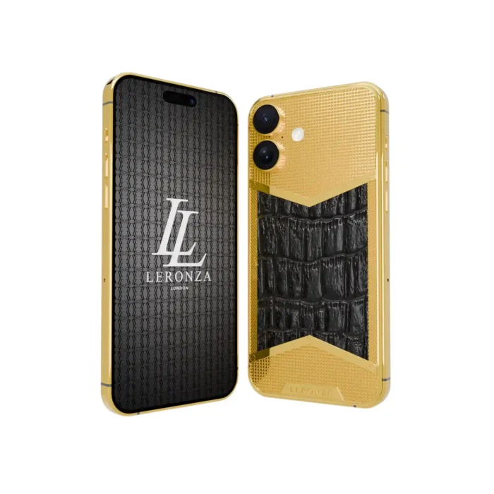 Gold iPhone 16 Plus leather