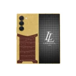 24K Gold Samsung Galaxy Fold 6 leather