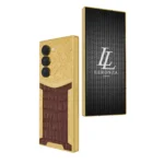 24K Gold Samsung Galaxy Fold 6 leather
