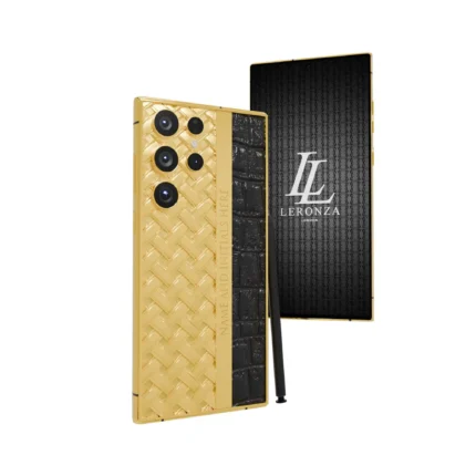 Gold Samsung Galaxy S25 Ultra leather