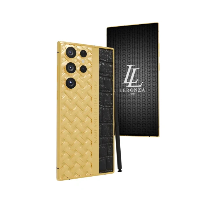 Gold Samsung Galaxy S25 Ultra leather