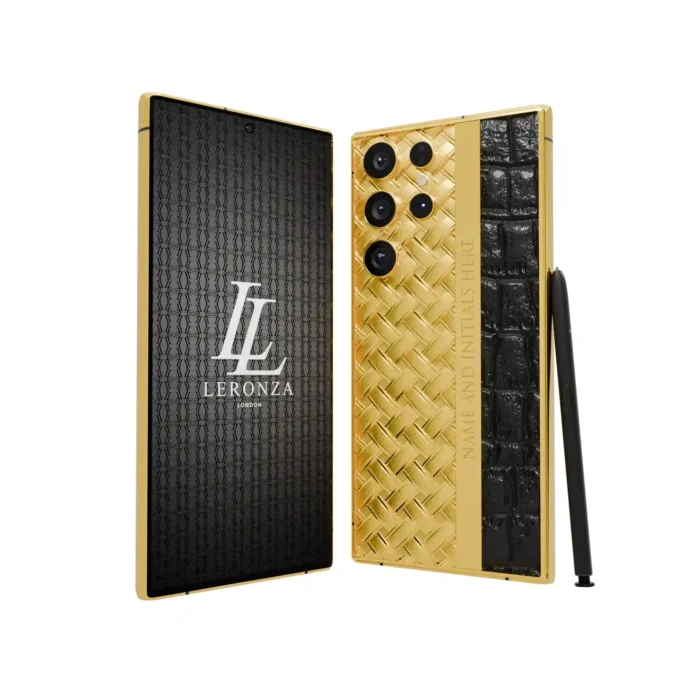 Gold Samsung Galaxy S25 Ultra leather