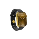 24K Gold Watch 10 Black Band