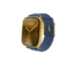 Gold Apple Watch Series 12 with Hermès Bleu Nuit En Mer in 24K Gold