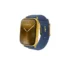 Gold Apple Watch Series 12 with Hermès Bleu Nuit En Mer in 24K Gold