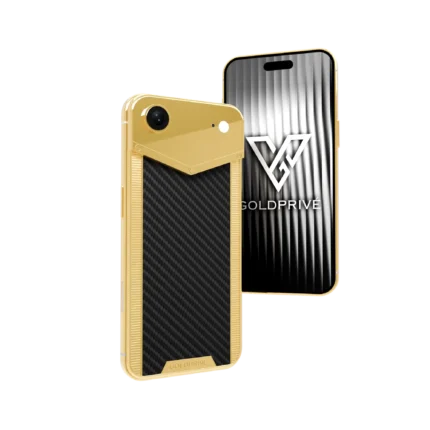 CarbonFiber Noble iPhone Air in 24K Gold, Rose Gold & Platinum – 24K gold luxury customization by GoldPrivé