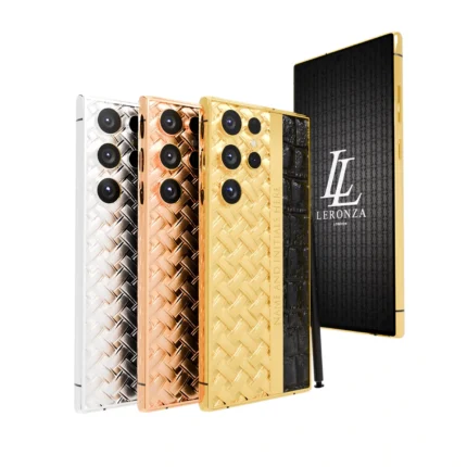 Gold Samsung Galaxy S25 Ultra leather