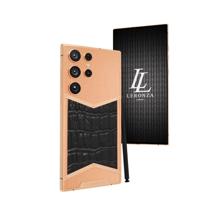 24K Gold Samsung Galaxy S25 Ultra leather