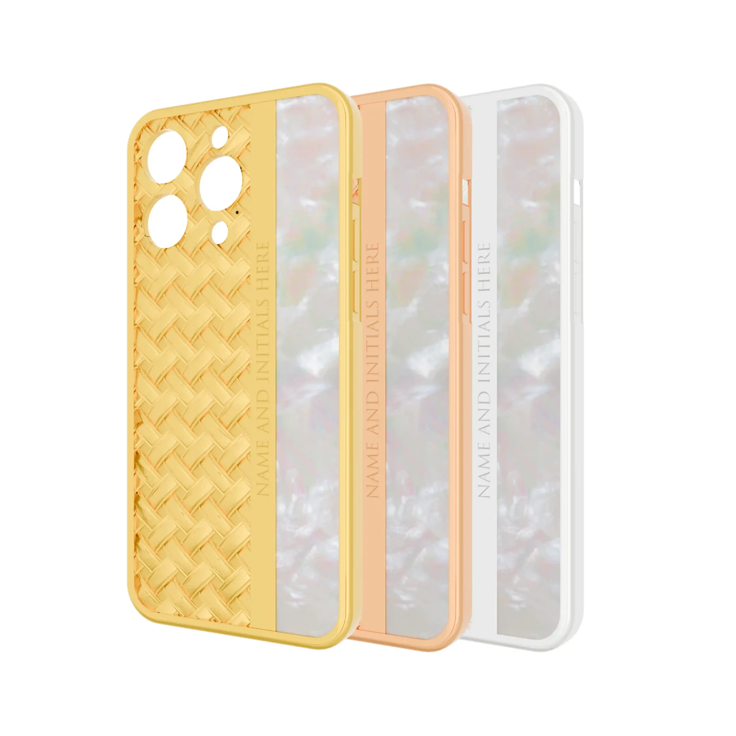 Knots & Pearl Gold iPhone Case | Leronza