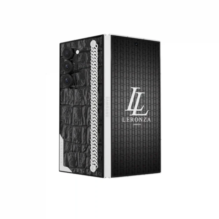 24K Gold Galaxy Fold6 Leather Link