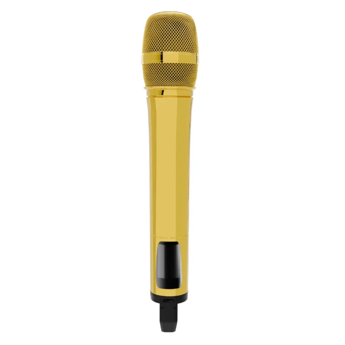 24K Gold Shure Microphone