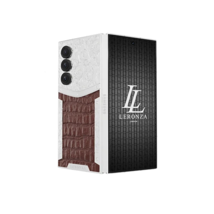 24K Gold Samsung Galaxy Fold 6 leather