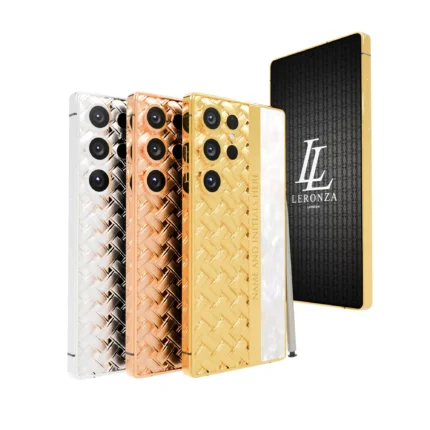 Gold Galaxy S25 Ultra Knots Pearl