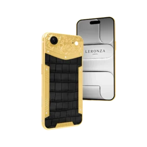 Exotic Royale iPhone Air in 24K Gold, Rose Gold & Platinum – 24K gold luxury customization by Leronza