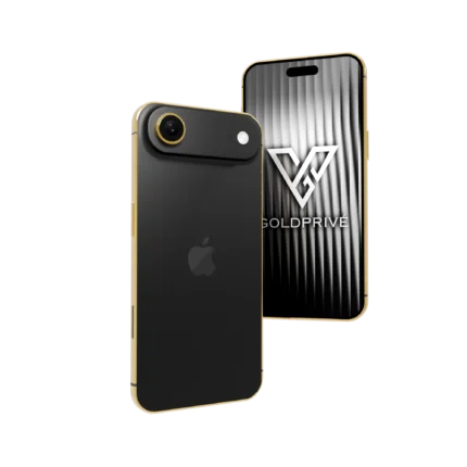 Space Black iPhone Air in 24K Gold, Rose Gold & Platinum – 24K gold luxury customization by GoldPrivé