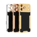 CarbonFiber Royale Gold iPhone 18 Pro and Pro Max case in 24K gold