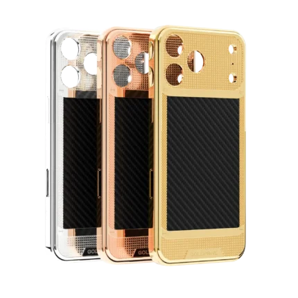 GoldPrivé Knots & CarbonFiber Gold iPhone 18 Pro & Pro Max Case