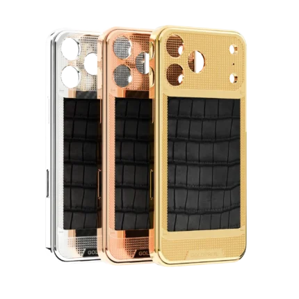 GoldPrivé Knots & Leather Gold iPhone 18 Pro & Pro Max Case