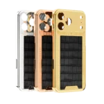 WildGrace Victory Gold iPhone Case shown in Platinum, Rose Gold and 24K Gold side by side