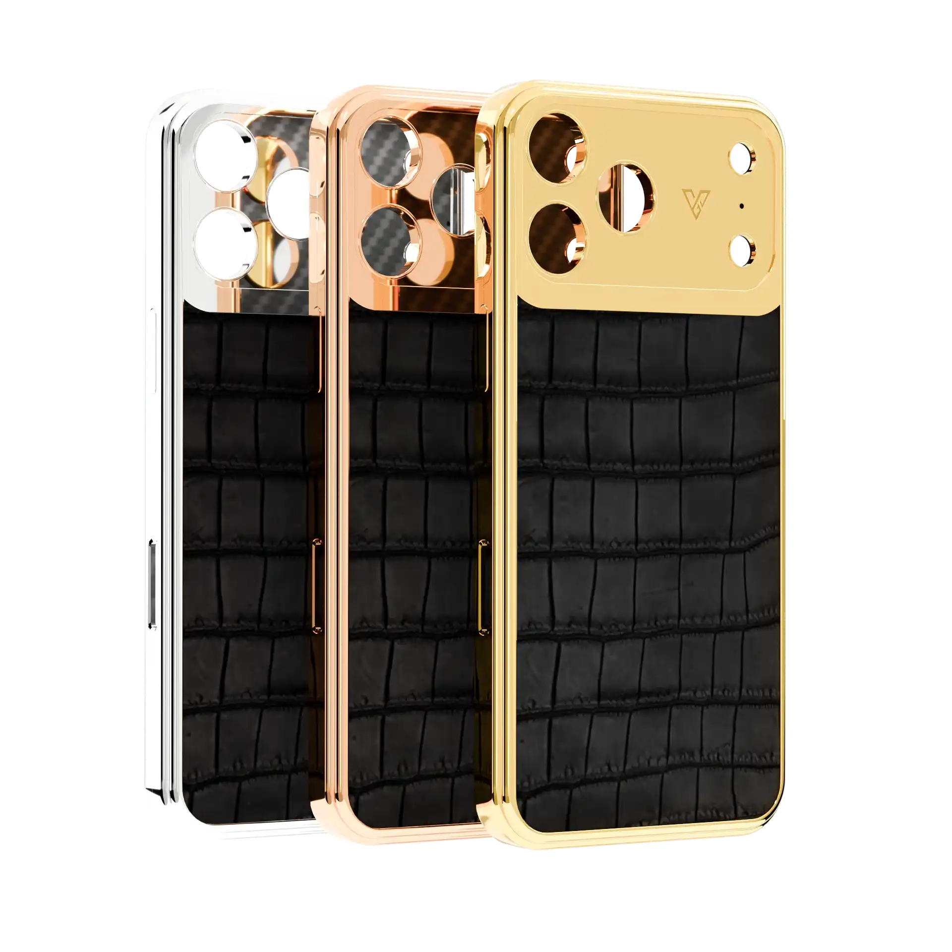 GoldPrivé WildGrace exotic leather iPhone 18 Pro Max casing with 24K gold frame
