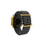 Gold Apple Watch Ultra 4 with Black Ocean Band – Gold, Rose Gold & Platinum - Image 3