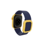 Gold Apple Watch Series 12 with Deep Blue Modern Buckle – Gold, Rose Gold & Platinum - Image 3
