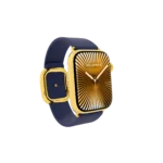 Gold Apple Watch Series 12 with Deep Blue Modern Buckle – Gold, Rose Gold & Platinum - Image 4