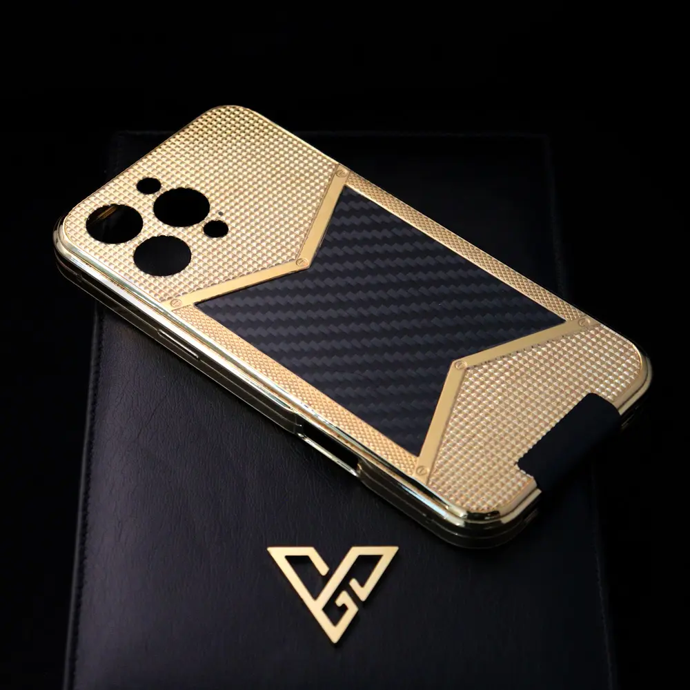 GoldPrivé Iconix 24K Gold iPhone 18 Pro Max casing, a canvas for bespoke personalisation