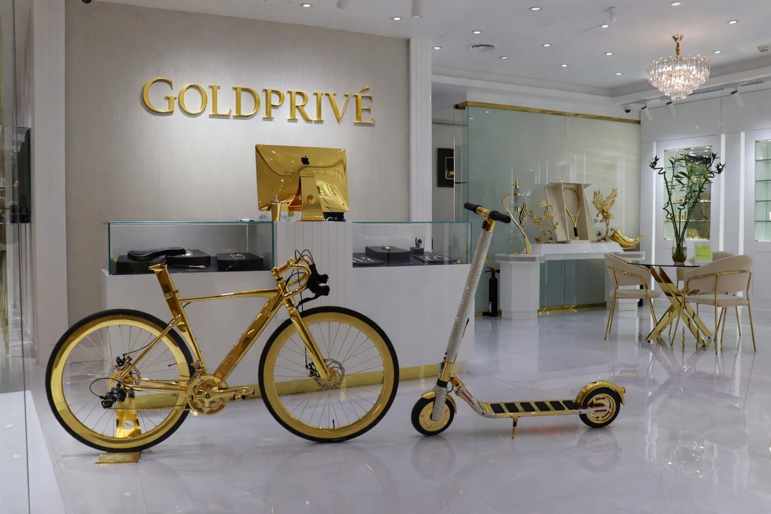 The official Leronza GoldPrive store in Dubai, United Arab Emirates