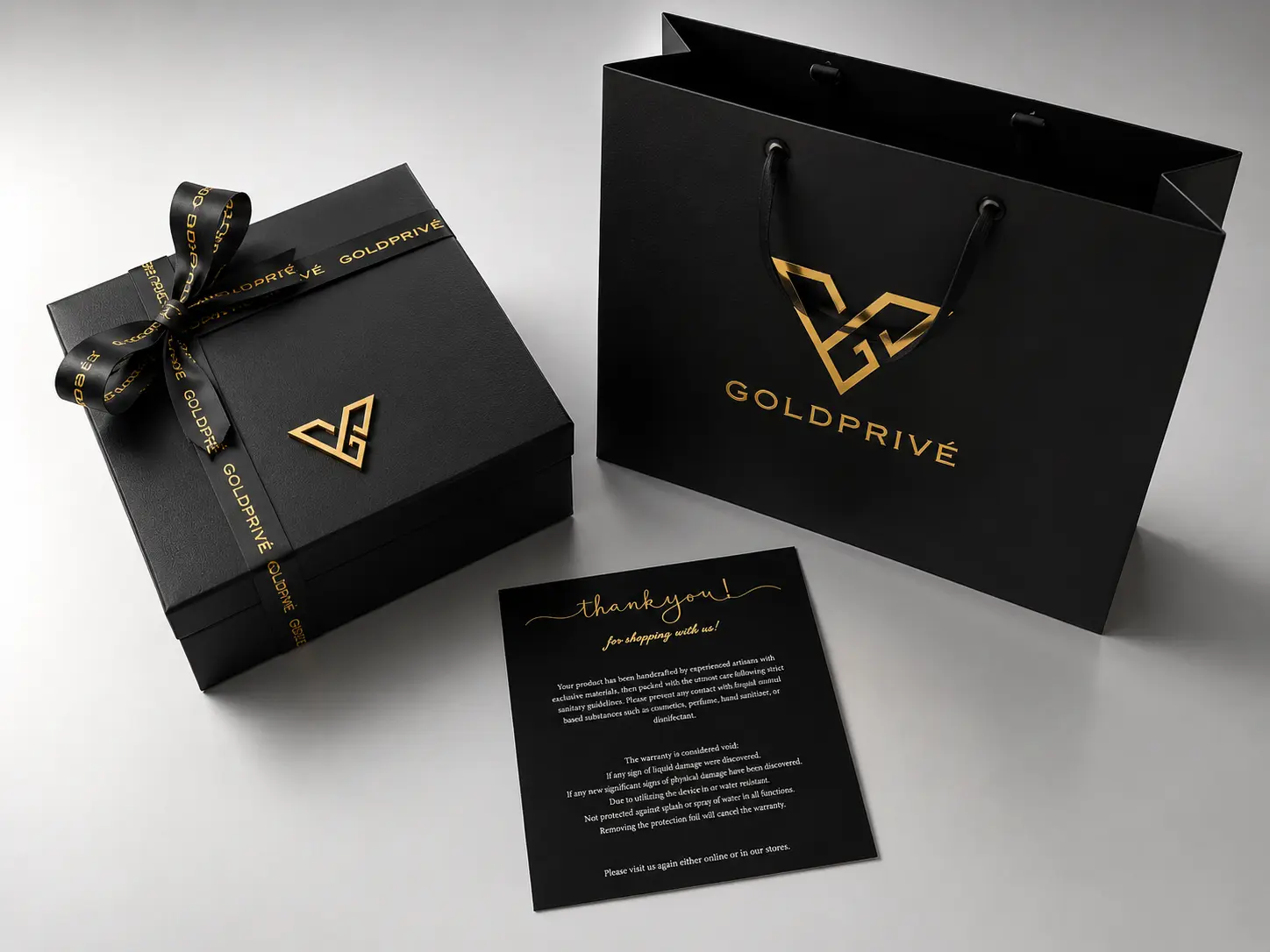 GoldPrivé presentation packaging for a 24K gold iPhone casing